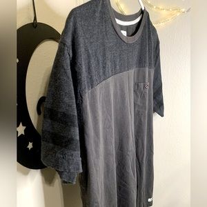 Quiksilver Color Blocked Button Pocket T Shirt